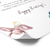 Fopspeen Hunt Baby shower spel Poster (Hoek)