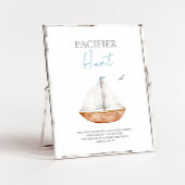 Fopspeen Hunt Nautisch Baby shower teken Poster