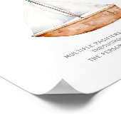 Fopspeen Hunt Nautisch Baby shower teken Poster (Hoek)