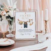 Fopspeen Hunt Pompoen Baby shower Herfst Poster