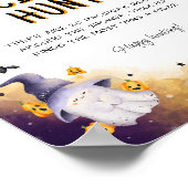 Fopspeen Hunt Spel Halloween Baby shower Spelbord Poster (Hoek)