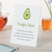 Fopspeen Hunt Spel Teken Avocado Fiesta Baby showe Reclamebord Met Voetstuk (Insitu)