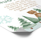 Fopspeen Hunt Winter Sneeuwvlok Woodland Poster (Hoek)