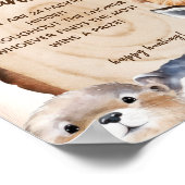 Fopspeen Hunt Woodland Dier Themed Sign Poster (Hoek)