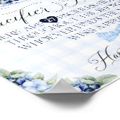 fopspeen jacht Blueberry Pannenkoek Baby Brunch Poster (Hoek)