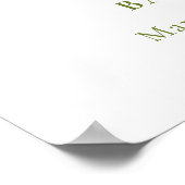 Fopspeen Sweet Pea In Pod Baby shower Welkom Poster (Hoek)