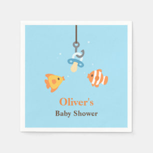 Fopspeen Vis Aas Visvangst Baby Shower Benodigdhed Servet