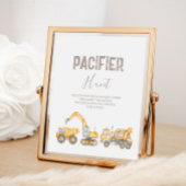 Fopspeenjacht Baby shower teken Poster
