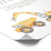 Fopspeenjacht Baby shower teken Poster (Hoek)