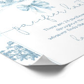 Fopspeenjacht Toile de Jouy Bonjour bebe Poster (Hoek)