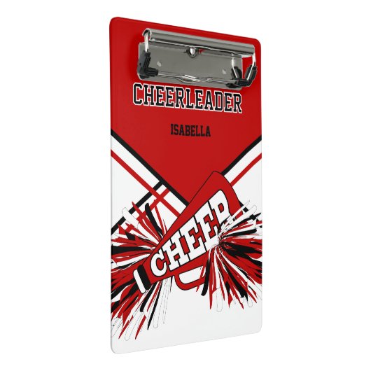 For a Cheerleader - Red, Black & White Mini Clipbo Klembord (Schuin)