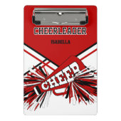 For a Cheerleader - Red, Black & White Mini Clipbo Klembord (Voorkant)