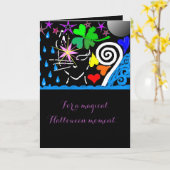 "For a Magical Halloween Moment..." Card Kaart (Gele Bloem)