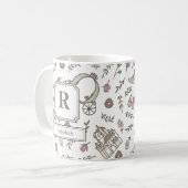 For A Princess Monogram Koffiemok (Voorkant links)