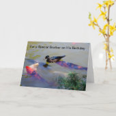 For a special brother on his bithday kaart (Gele Bloem)