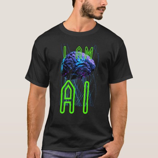 For all artificial intelligence advocates AI T-shirt (Voorkant)