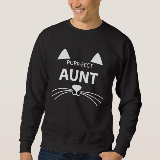 for Best Aunt Purr fect Aunt Cat  With A Cute Trui (Voorkant)