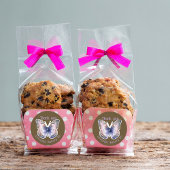 For Business Butterfly Custom Shop Name Thank You Ronde Sticker