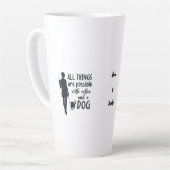 For coffee and dog lovers: customizable latte mok (Linkerhoek)