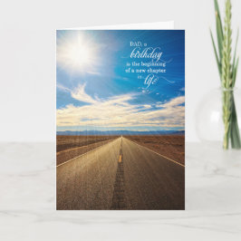 for Dad Birthday Endless Road with Blue Sky Kaart