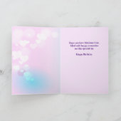 For Daughter in Law on Birthday Sparkly Blue Gown Kaart (Binnen)