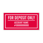 For Deposit Only Zelfinktende Stempel (Design)