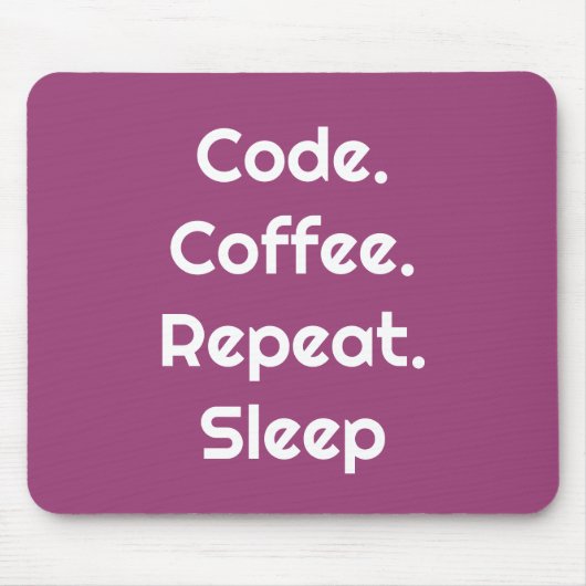 For Engineers – Code. Coffee. Sleep Mouse Pad Muismat (Voorkant)