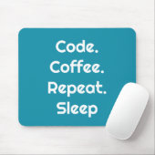 For Engineers – Code. Coffee. Sleep Mouse Pad Muismat (Met muis)