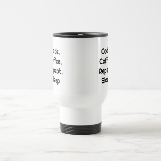 For Engineers – Code. Coffee. Sleep Travel Mug Reisbeker (Center)