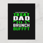 for father's day treat dad to a  brunch bufffet briefkaart (Voorkant)