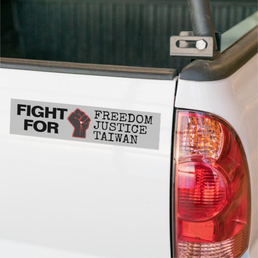 For Freedom Justice Taiwan Bumpersticker (Op Truck)