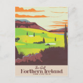 "For Golf" Northern Ireland Travel poster Briefkaart (Voorkant)