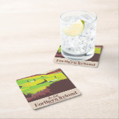 "For Golf" Northern Ireland Travel poster Kartonnen Onderzetters (Insitu)