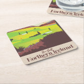 "For Golf" Northern Ireland Travel poster Kartonnen Onderzetters (Schuin)