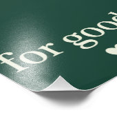 For Good Minimalist Positive Quote Aesthetic  Foto Afdruk (Hoek)