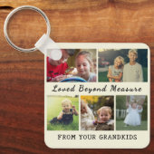 For Grandma & Grandpa – Loved Beyond Measure Sleutelhanger (Voorkant)