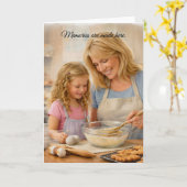 For Grandma - Memories Are Made Here Greeting Card Kaart (Gele Bloem)