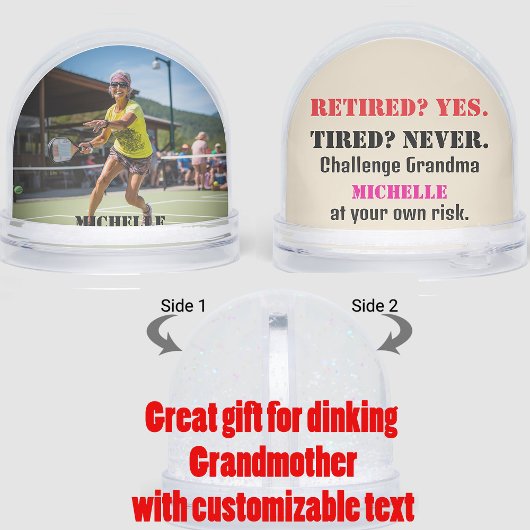For Grandmother Pickleball best player Snow Globe Sneeuwbol