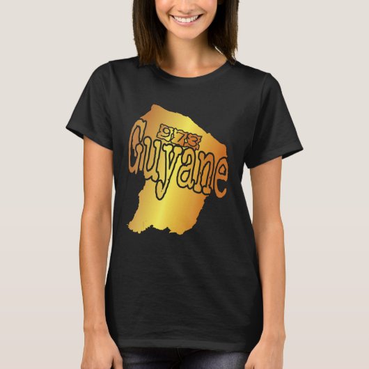 for Guyanese Map of Guyana 973 T-shirt (Voorkant)