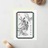 For HorseLovers   Year-Greeting card Notitiekaartje (Voorkant / Achterkant in situ)