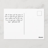 For I Know the Plans I Have For You Briefkaart (Achterkant)