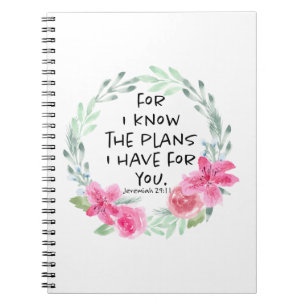 For I Know the Plans I have for you Notitieboek