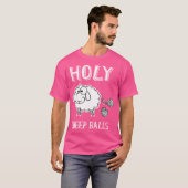 For Knitter Sheep Funny Sheep Wool T-shirt (Voorkant volledig)