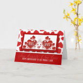 for Life Partner Two Hearts Wedding Anniversary Kaart (Gele Bloem)