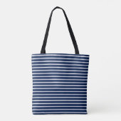 For Lovers of Elegance – Midnight Blue Tote Bag (Achterkant)