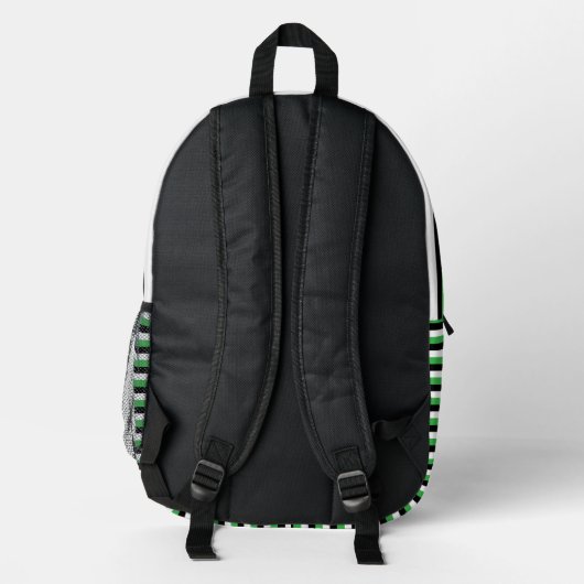 For Lovers of Fun – Green Backpack Bedrukte Rugzak (Achterkant)