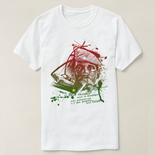 For Mens Womens Thomas Africanist Sankara Awesome  T-shirt (Design voorkant)