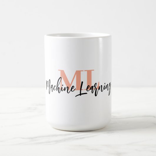 For ML Lovers & Tech Enthusiasts – White ML Mug 💻 Koffiemok (Center)