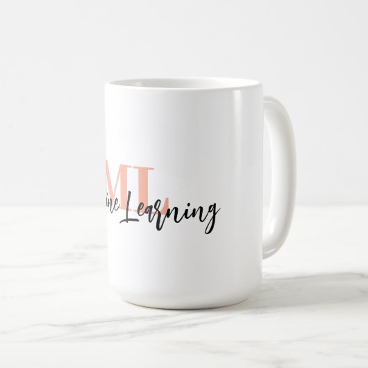 For ML Lovers & Tech Enthusiasts – White ML Mug 💻 Koffiemok (Voorkant rechts)