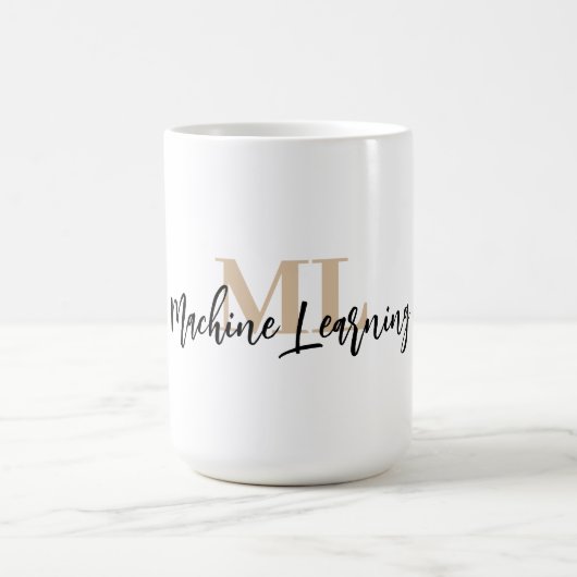For ML Lovers & Tech Enthusiasts – White ML Mug 💻 Koffiemok (Center)